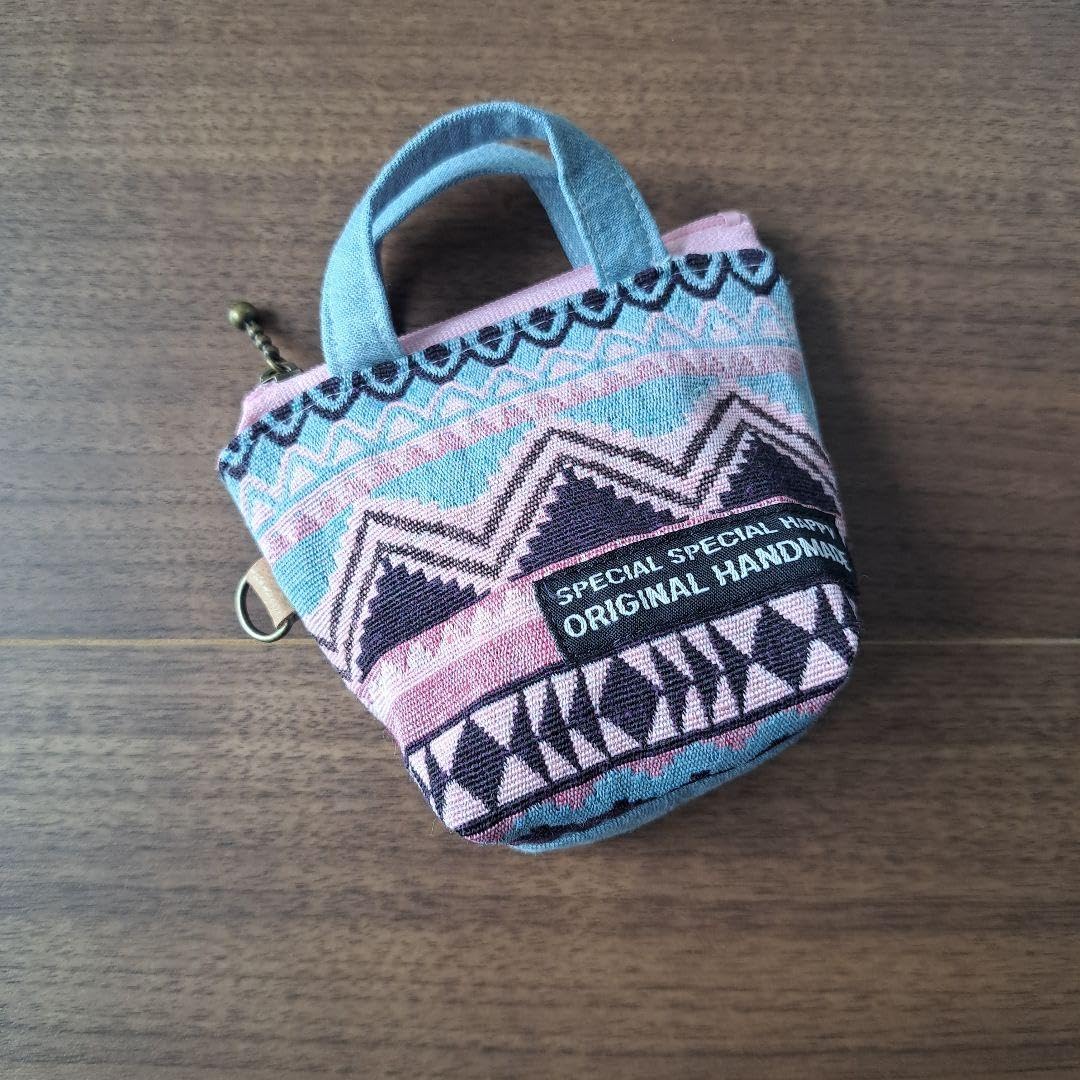 Amazon.co.jp: デニムリメイクポーチミニトートポーチマルチポーチ  