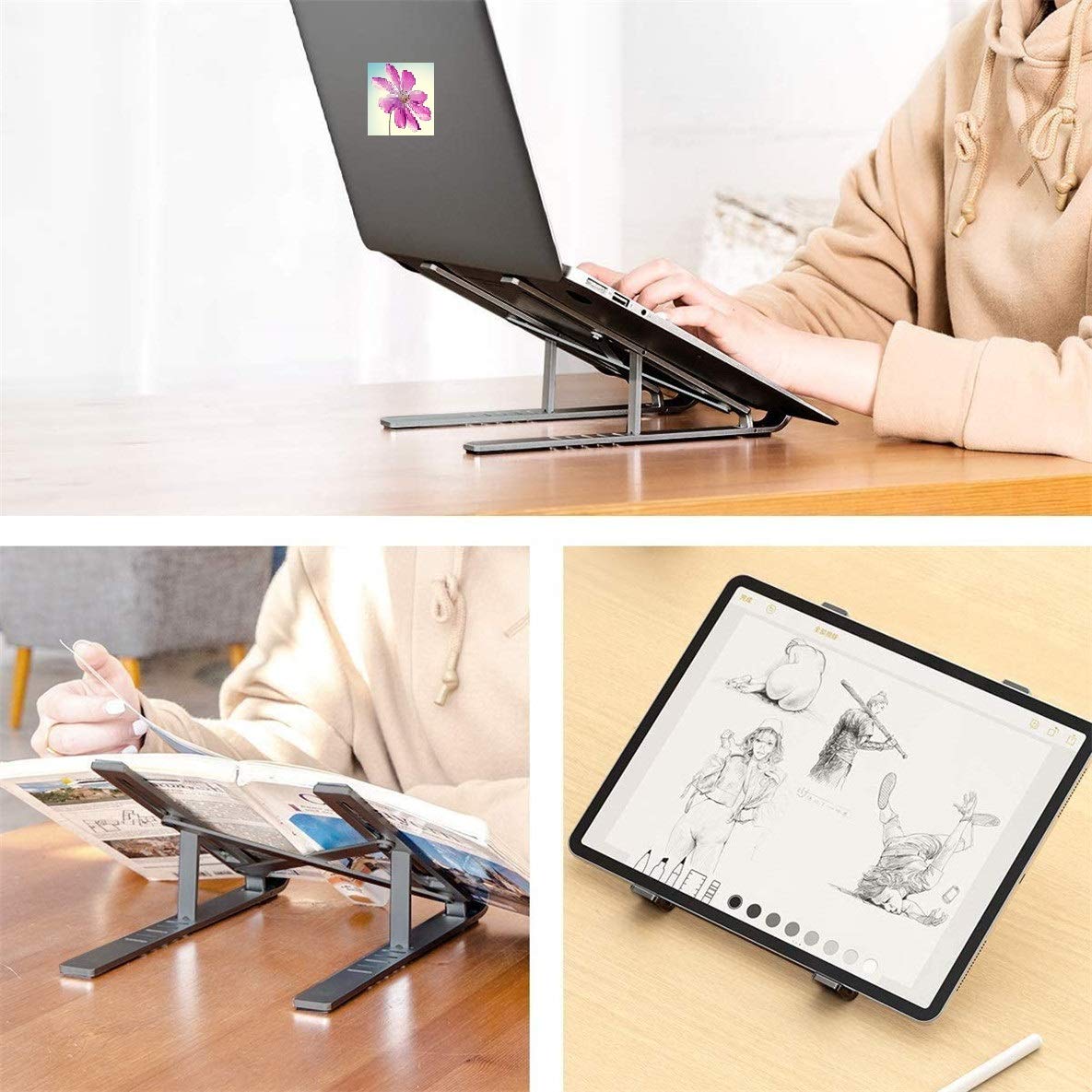 OYE Ini Supporto Per Laptop Pieghevole E Invisibile, PC Portatile Di - Foto 2