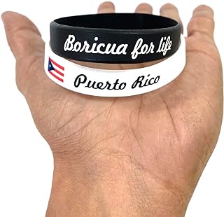 Puerto Rico Flag Wristband braclet Boricua Puerto Rican Reggaeton Salsa Fashion Accessories Unisex Design PR Clothing Accessory braclets Cool Nice Cute Design Pride Jean Jackets Shirt Snapback Hookup