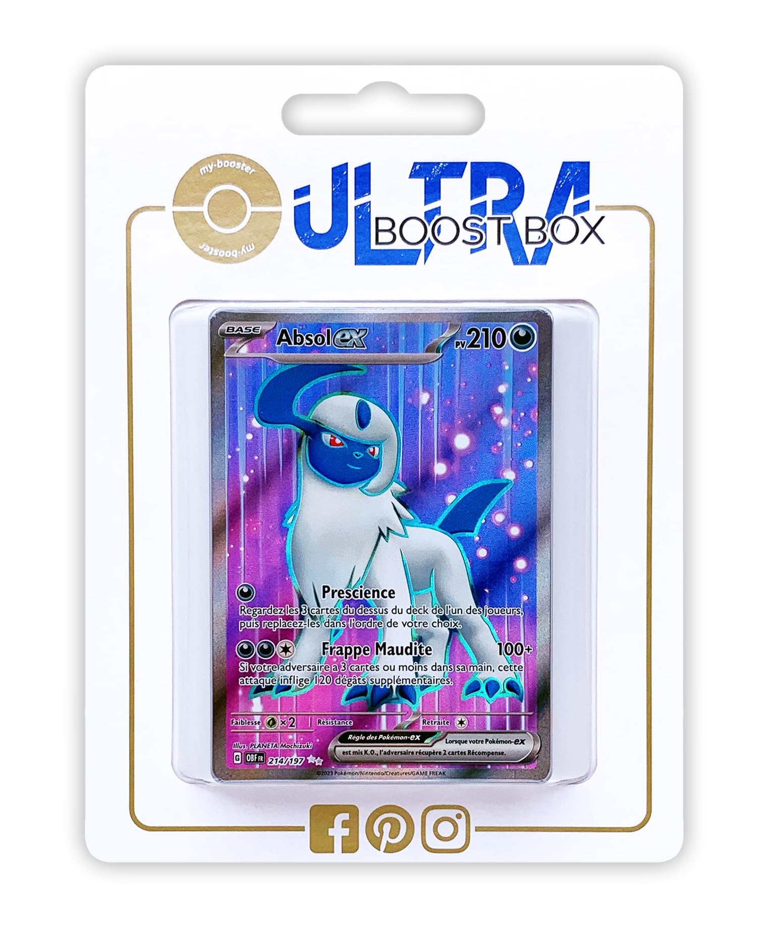 Absol ex 214/197 Shiny Full Art - Ultraboost X Écarlate et