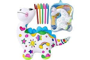 Dinosaur Doodle Bear Plush Toy for Imaginative Play