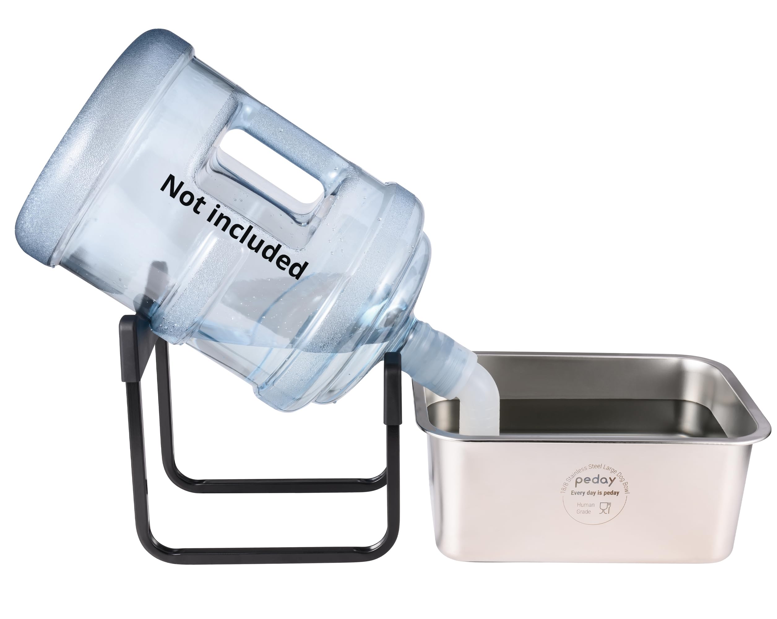 Bebedero Automático Para Mascotas De 4 Litros - Libre De BPA, Dispensador Por Gravedad De Acero Inoxidable, Para Perros Y Gatos, Color Blanco