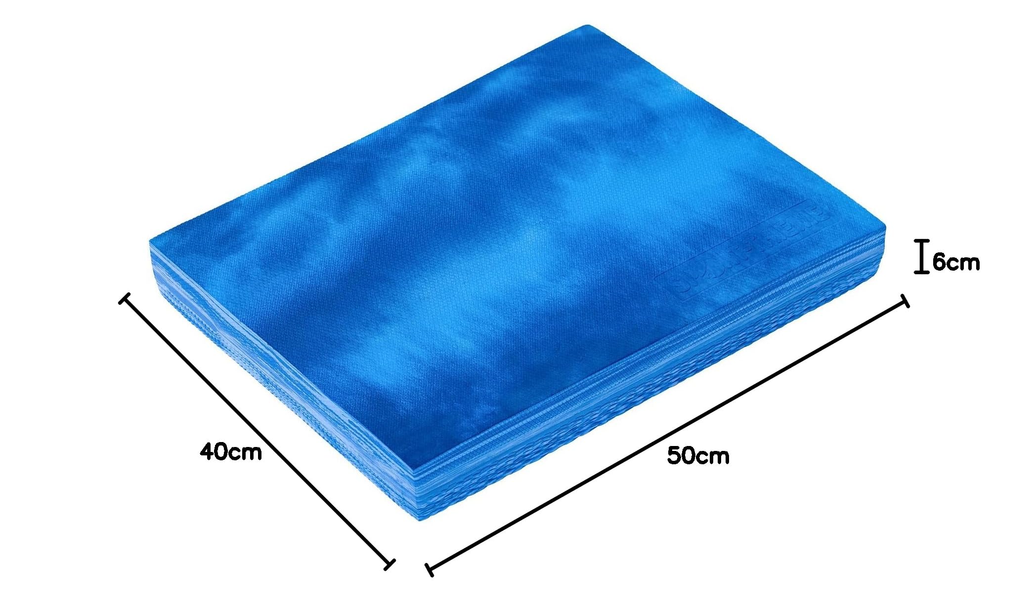 Sport-Thieme Balance-Pad Premium | Rutschfestes u. Formstabiles Balance-Kissen, Pilates-Pad mit Perfekter Dämpfung | In DREI Farben | 50x40x6 cm | Spezialschaumstoff | 90 g | Markenqualität
