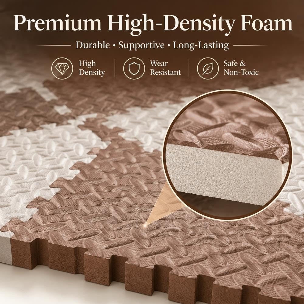 Tapis de Puzzle de Verrouillage imperméable de carrelages Robustes Mous