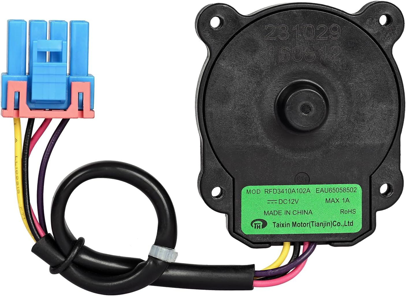 OEM EAU65058502 Refrigerator Condenser Fan Motor Fit for LG Freezer Evap Replace RFD3410A102A, AP7178309, PS16662422, EAP16662422