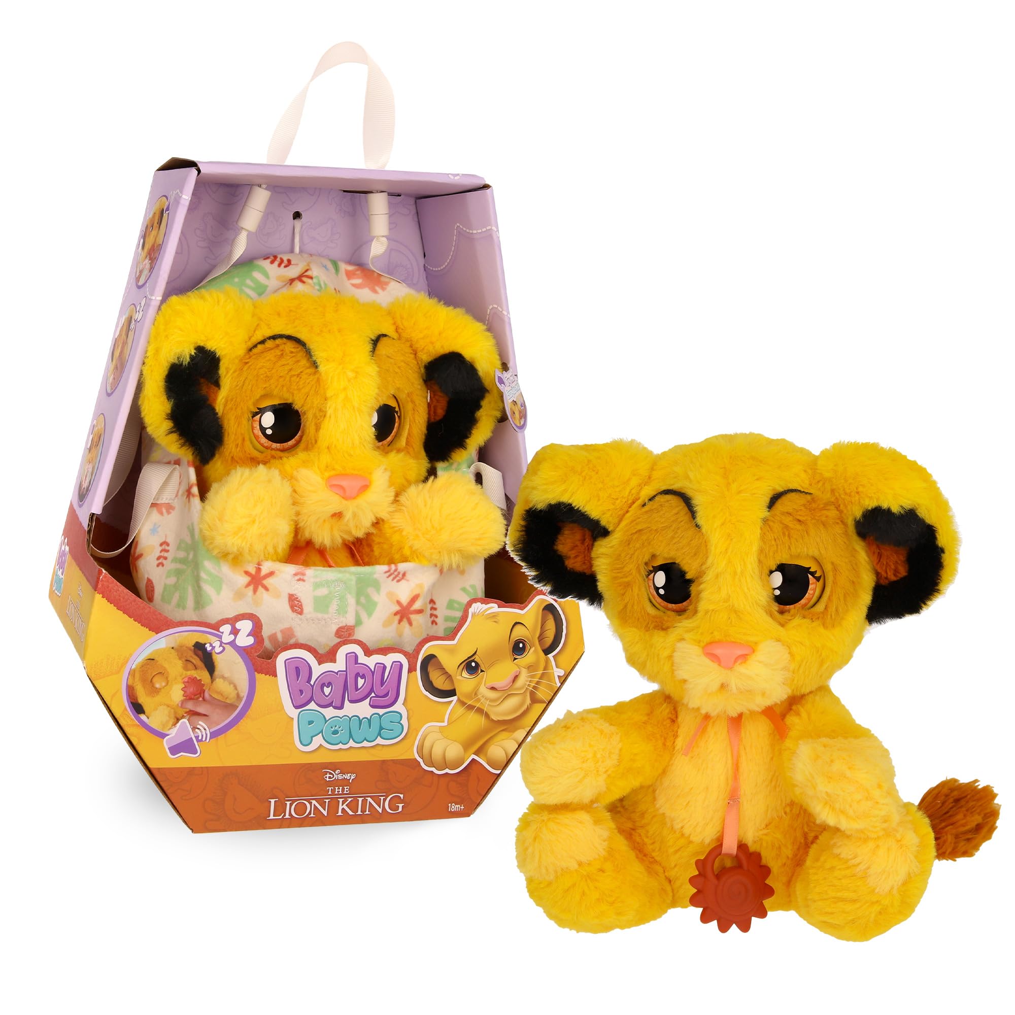 Simba Baby Uhr プラスチック トイ BLUE-BOX 1981 Baby Paws Simba, Interactive Plush Toy with Sound Function