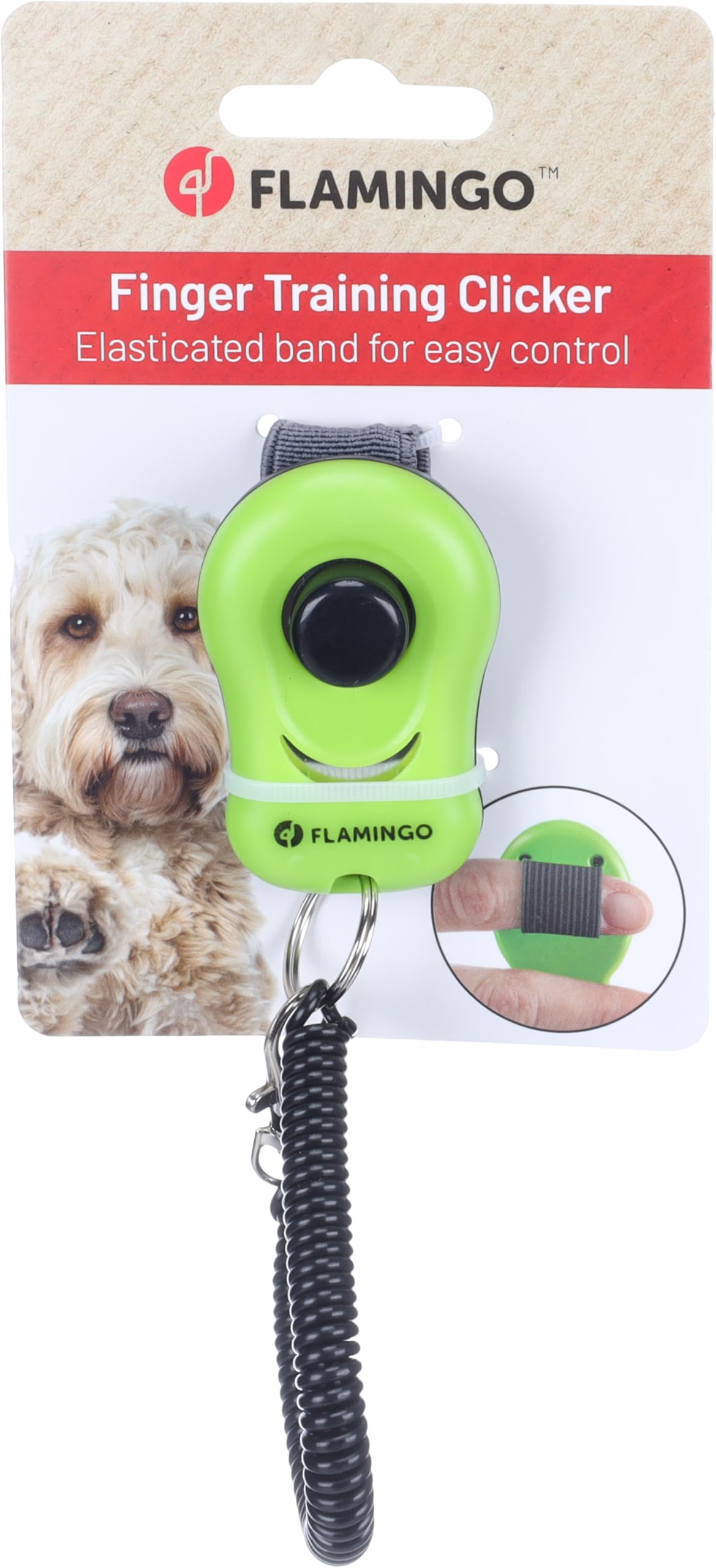 Flamingo - Clicker Xin Vert : Entraînez Votre Chien de manière ludique et Pratique