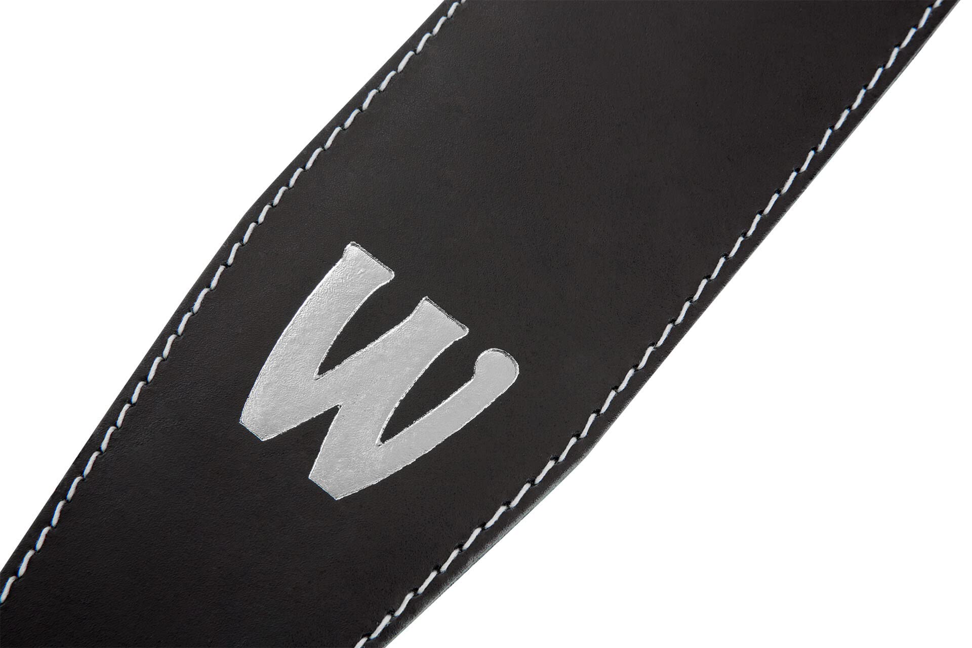 Warwick Teambuilt - Tracolla per basso, in vera pelle, colore: Nero