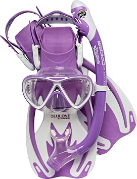 Cressi Rocks Pro Dry Set - Children Mask Fins Snorkel Set