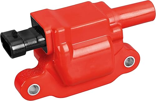 Miniatura 2 de ENA Juego de 8 bobinas de encendido rojas y cable rojo de 0.276 in con 8 bujías de platino compatibles con Chevrolet GMC Avalanche Corvette Impala