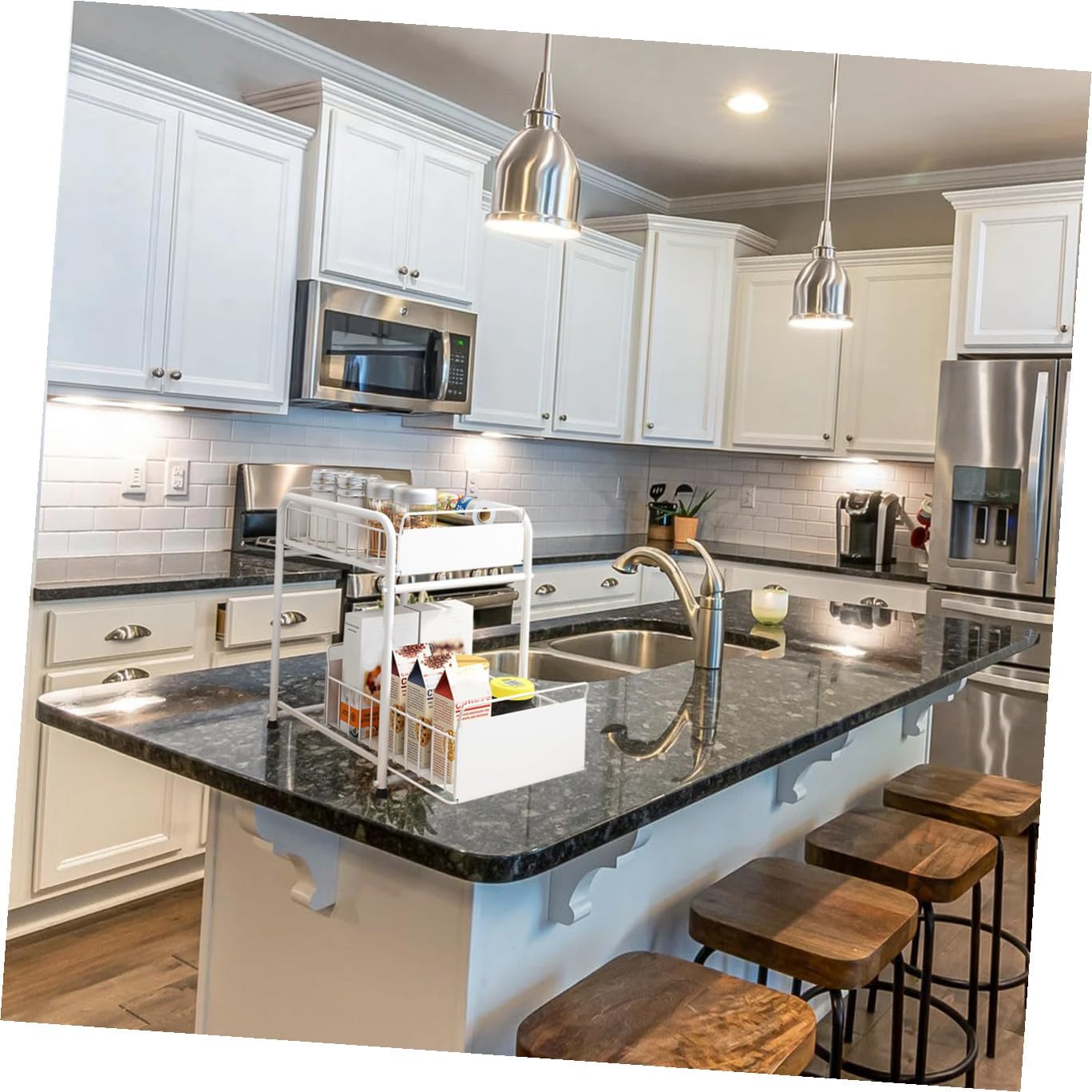 Telescopic Storage Rack Kitchen under Sink Organizer Drawer Organizers for Kitchen