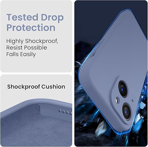 Miniatura 247 de FireNova Funda para iPhone 14 Pro, funda de silicona mejorada [protección de cámara] con [2 protectores de pantalla], forro interior de microfibra