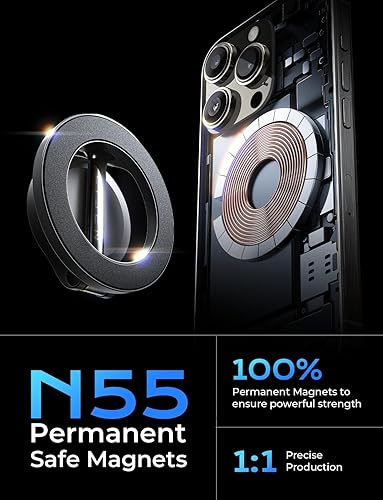 Miniatura 3 de LISEN Soporte magnético para teléfono MagSafe, imán mejorado Soporte magnético para teléfono, manos libres Soporte magnético para iPhone para iPhone