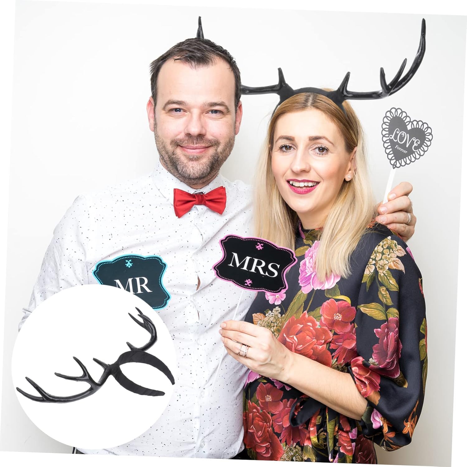 Deer Hornscosplay Elk Hairband Antler Hairbands for Women Deer Headband Long Headpiece for Halloween Birthday Christmas New Year's Eve