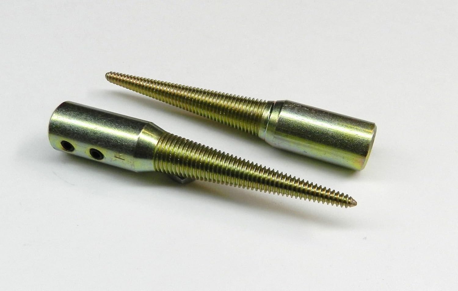 JTS Spindle Tapered Threaded 1/4" Arbor Hole Left & Right Set Grinder Buffer Motor Made in USA