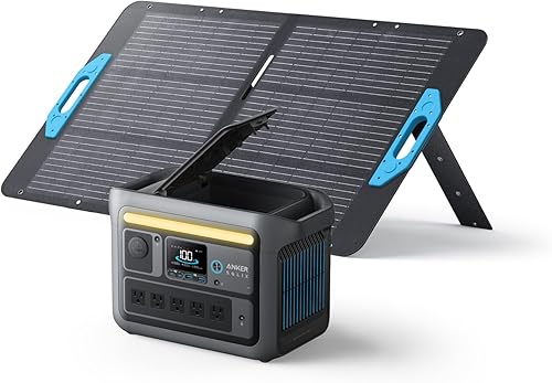 Vista 11 de Anker SOLIX C800 Estación de energía portátil, generador solar de 1200 W (pico de 1600 W), carga completa en 58 minutos, batería LiFePO4 de 768 Wh