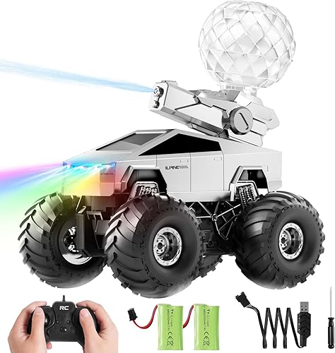 Auto a control remoto, camión a control remoto, auto rápido anfibio 116 con cañón de agua y control remoto de 2.4 GHz, velocidad máxima de 22 KMH,