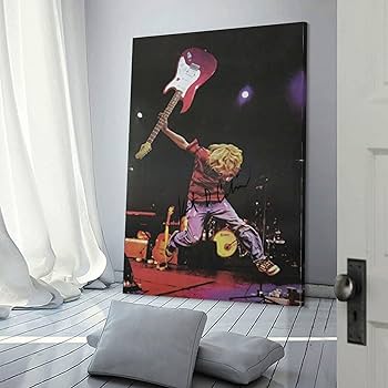 Amazon.co.jp: カート・コバーンがギターのポスター アートパネル