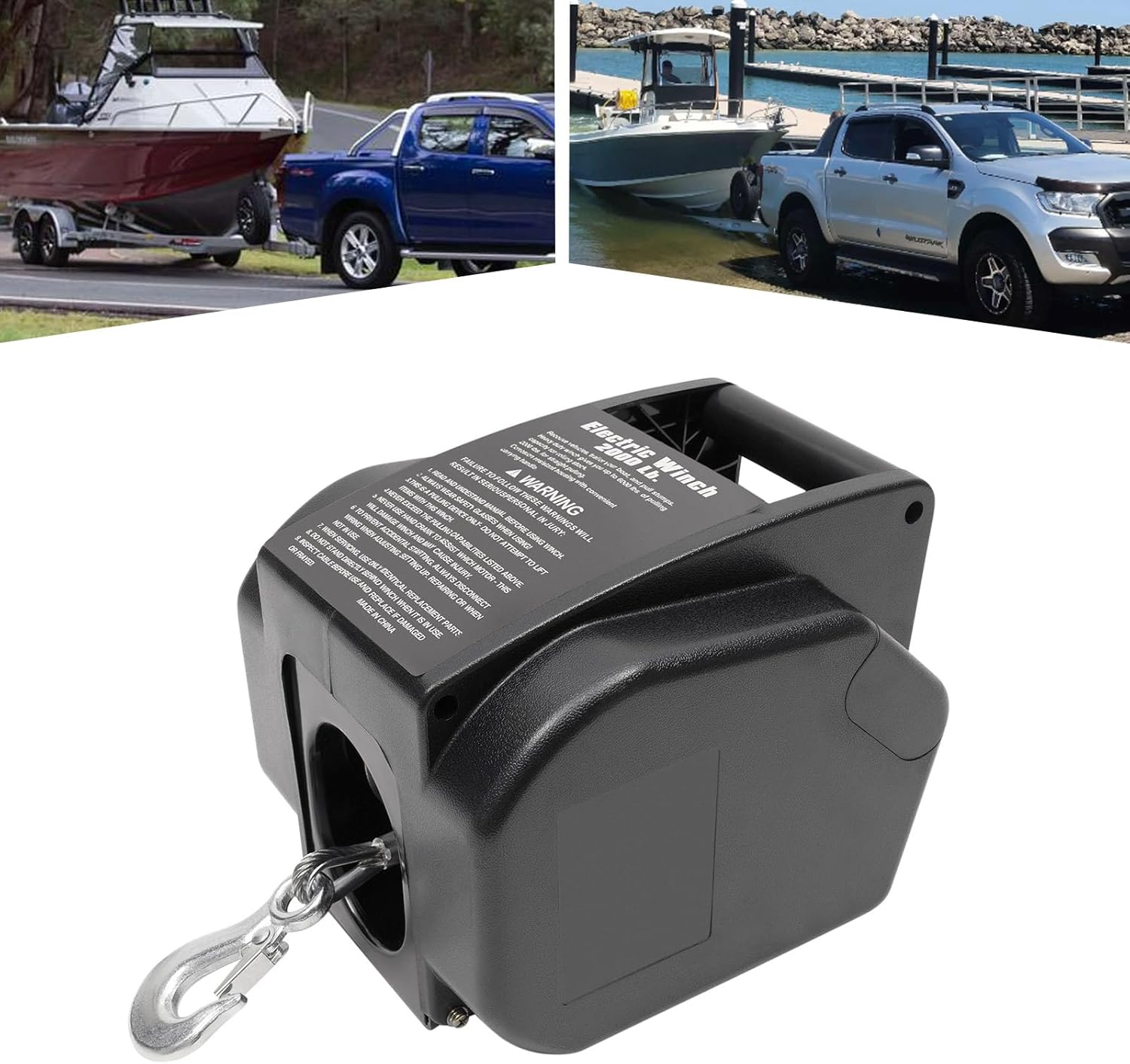 Electric Boat Winch Portable Winch, Boat Anchor Winch Boat Trailer Winch, Boat