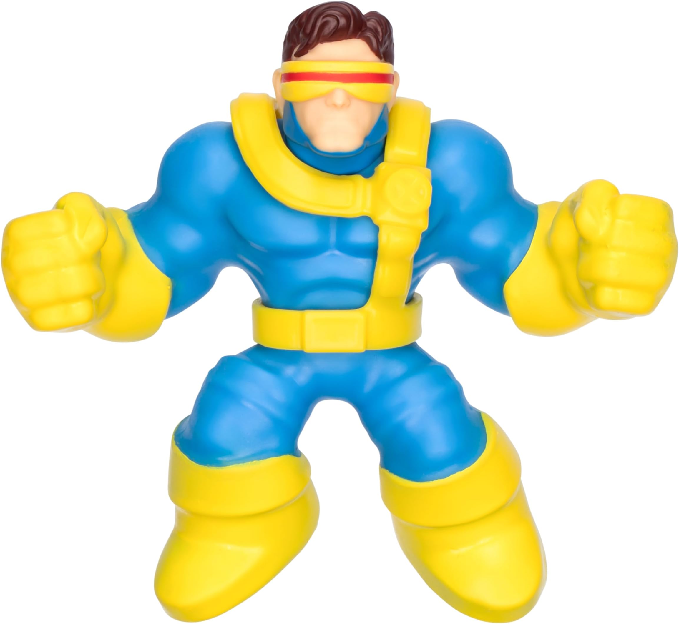 Heroes of Goo Jit Zu Marvel Studios X-Men '97 Cyclops Stretchy Action Figure, with Metallic Rheoscopic X-Gene Filling, Stretch Cyclops Up to 3 Times His Size
