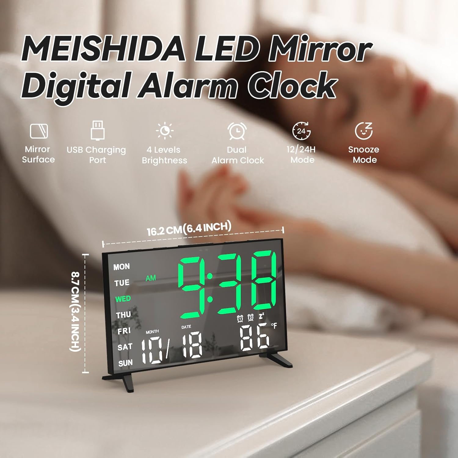 Wake Up Happy: The Ultimate LED Mirror Alarm Clock Review