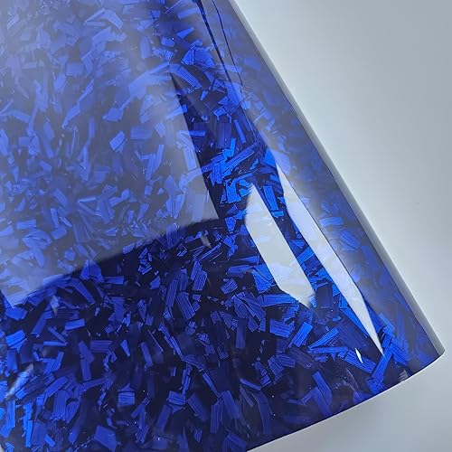 Miniatura 7 de LZLRUN Rollo de vinilo negro de fibra de carbono mate forjada, película adhesiva de liberación de aire, calcomanía de bricolaje para automóvil,