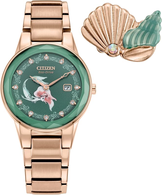 Acero inoxidable Eco-Drive Ariel 30 mm GA1073-63W para mujer