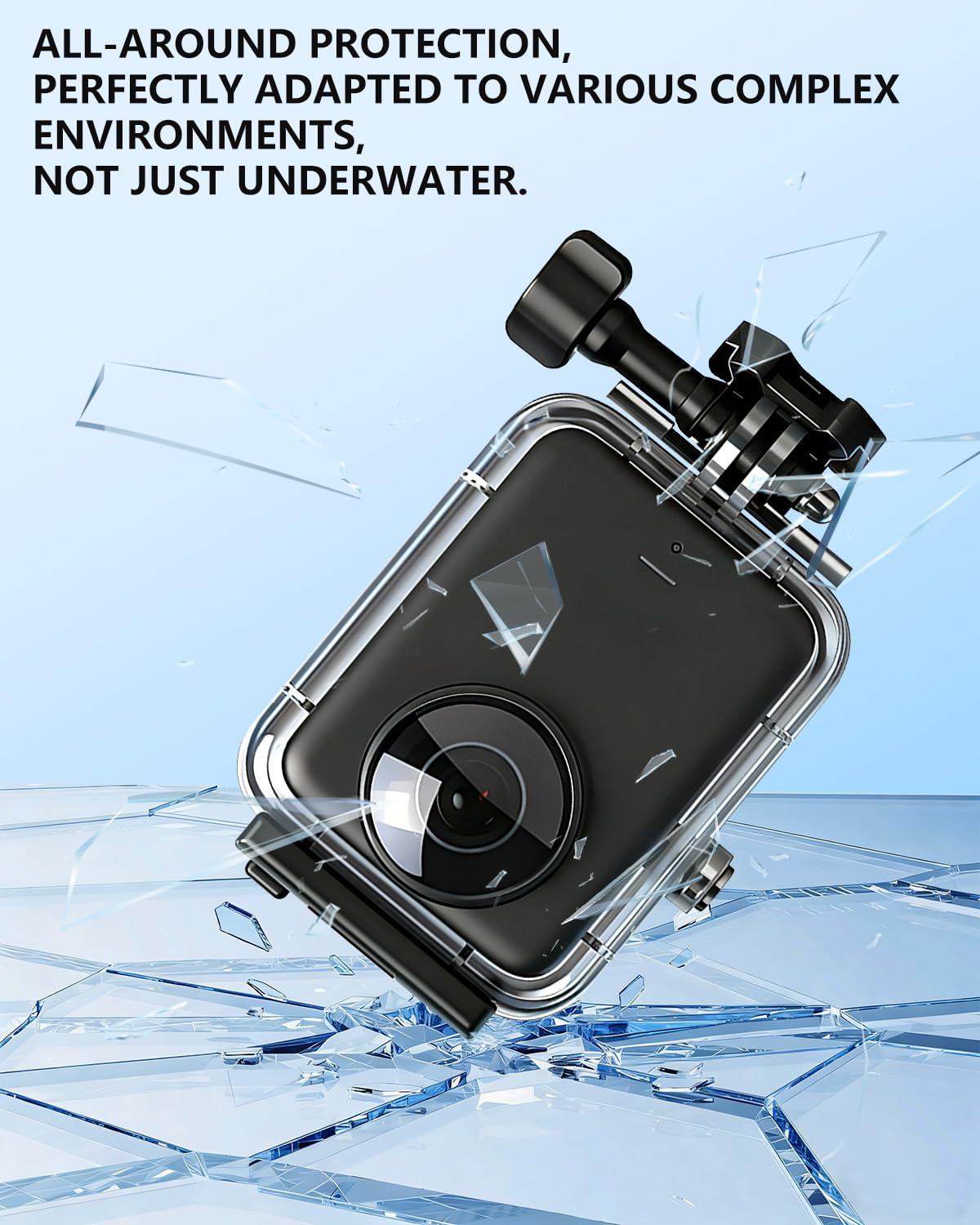 Funda protectora impermeable para DJI Osmo 360, 60 m/197FT carcasa impermeable, carcasa sumergible compatible con DJI Osmo 360