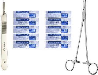 Scalpel Handle No.3 Suitable for Surgical, Sign, Craft, Card Making Cutter, Podiatry, Dental with Holder 5.5"