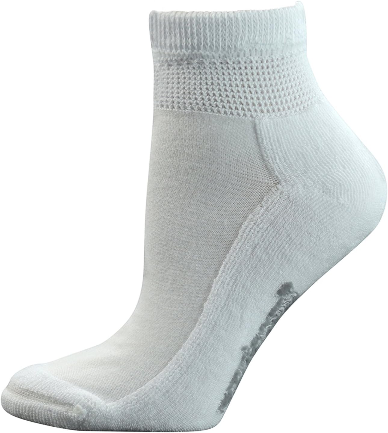 Yomandamor Women's 5 Pairs Non-Binding Cotton Ankle Diabetic/Dress Socks with Seamless Toe and Cushion Sole - Image 4