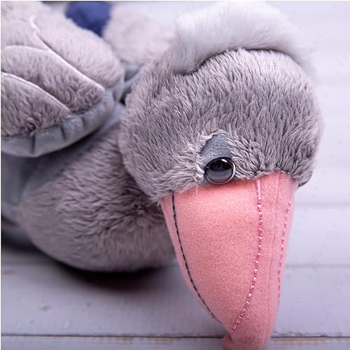 Miniatura 4 de Tiny Heart Shoebill - Juguete de peluche realista súper kawaii, animales de peluche de animales de peluche, ballena grulla, regalo de cumpleaños