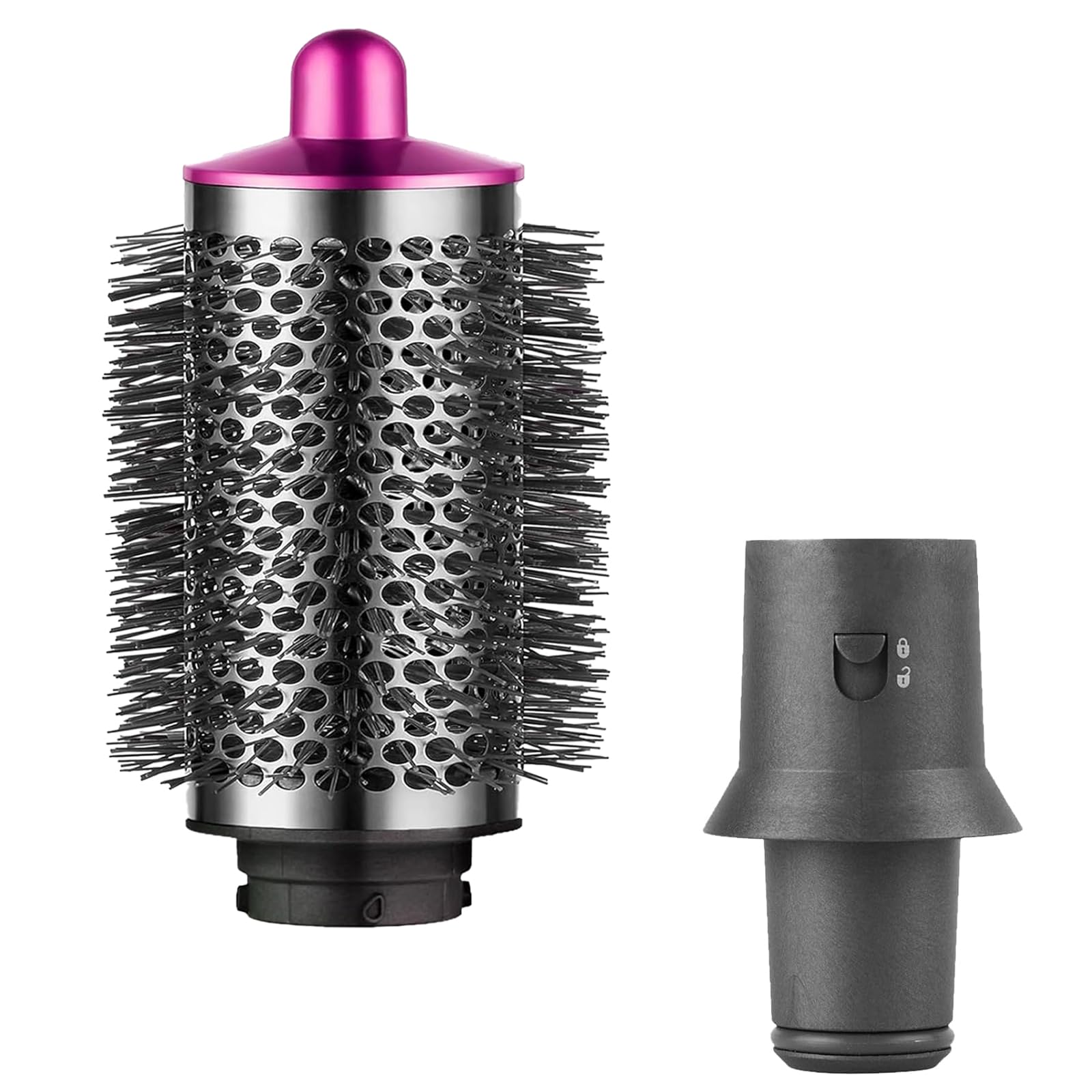 Large Round Volumizing Brush for Dyson for Airwrap Styler for Dyson Hair Dryer with Adapter
