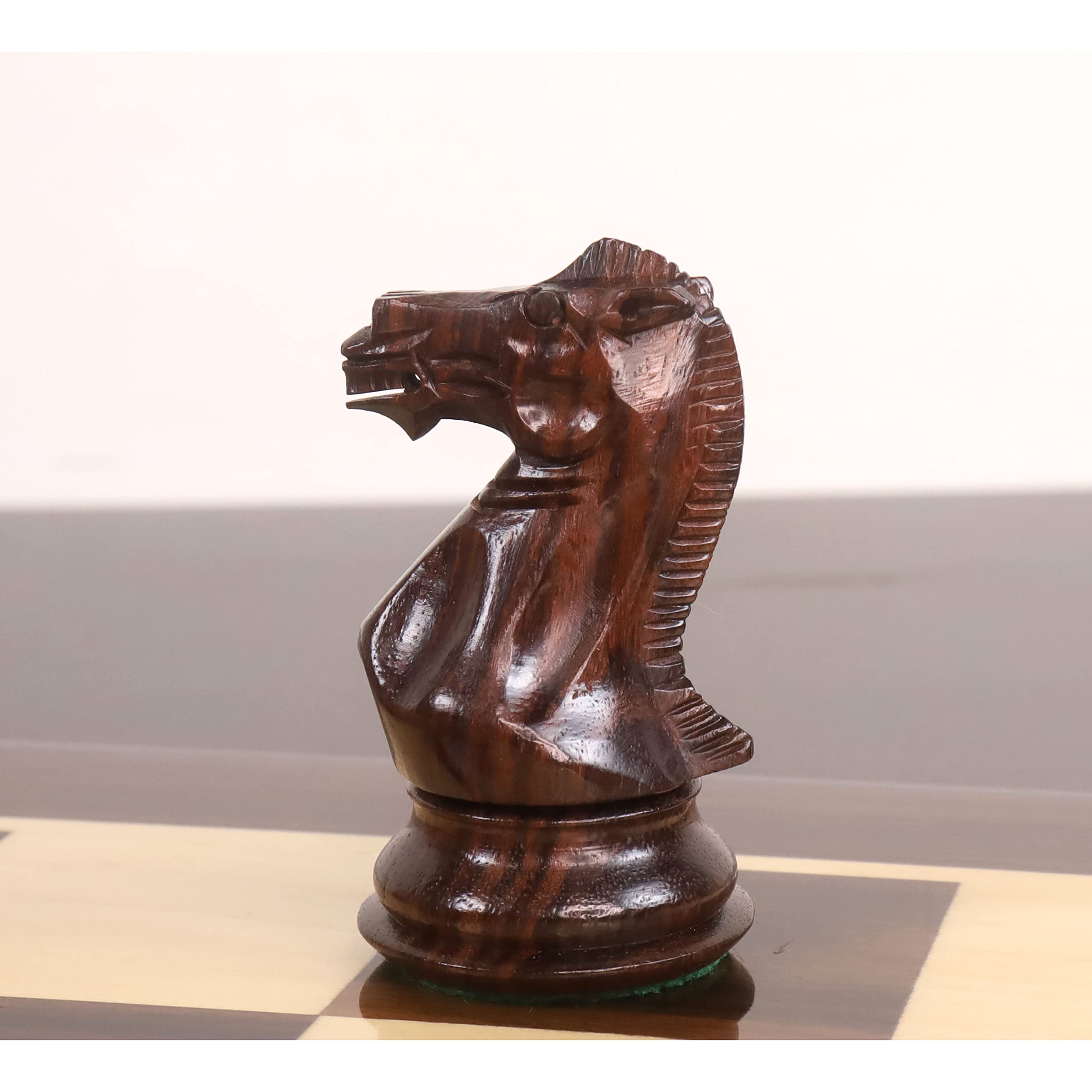 RoyalChessMall - Set di pezzi di scacchi eleganti da 10,2 cm, in legno di rosa a triplo peso