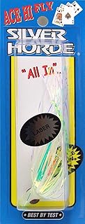 Silver Horde 1670030140 Ace Hi Needlefish Fly Glow Chartreuse Spatter Back