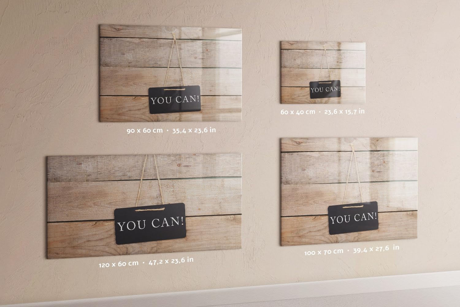 Lavagna murale decorativa 100x70 cm | Puoi scrivere!