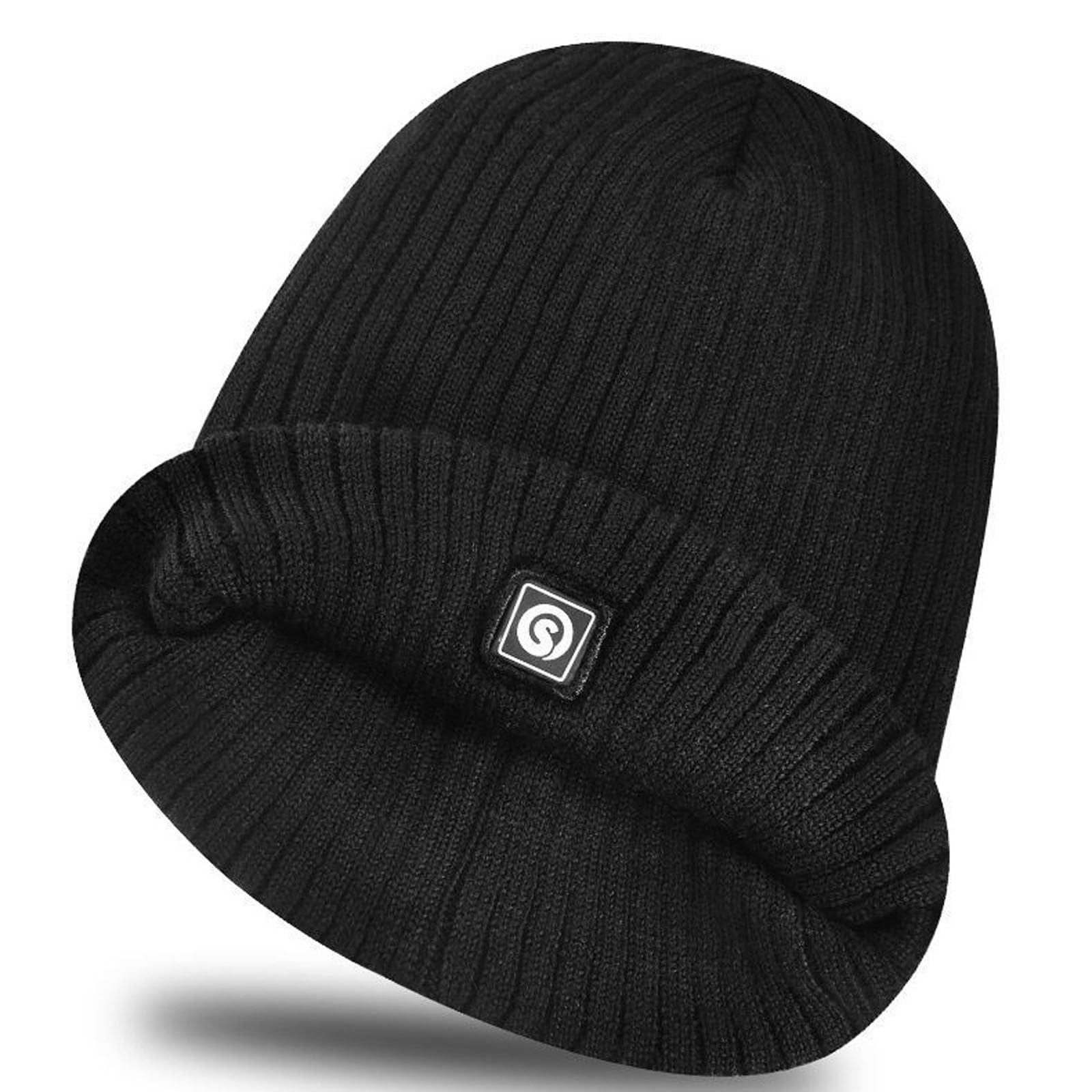 Gorro térmico recargable con tecnología de calefacción lejana que promueve la circulación sanguínea para el trabajo de invierno y para jugar, gorro de ciclismo con LED