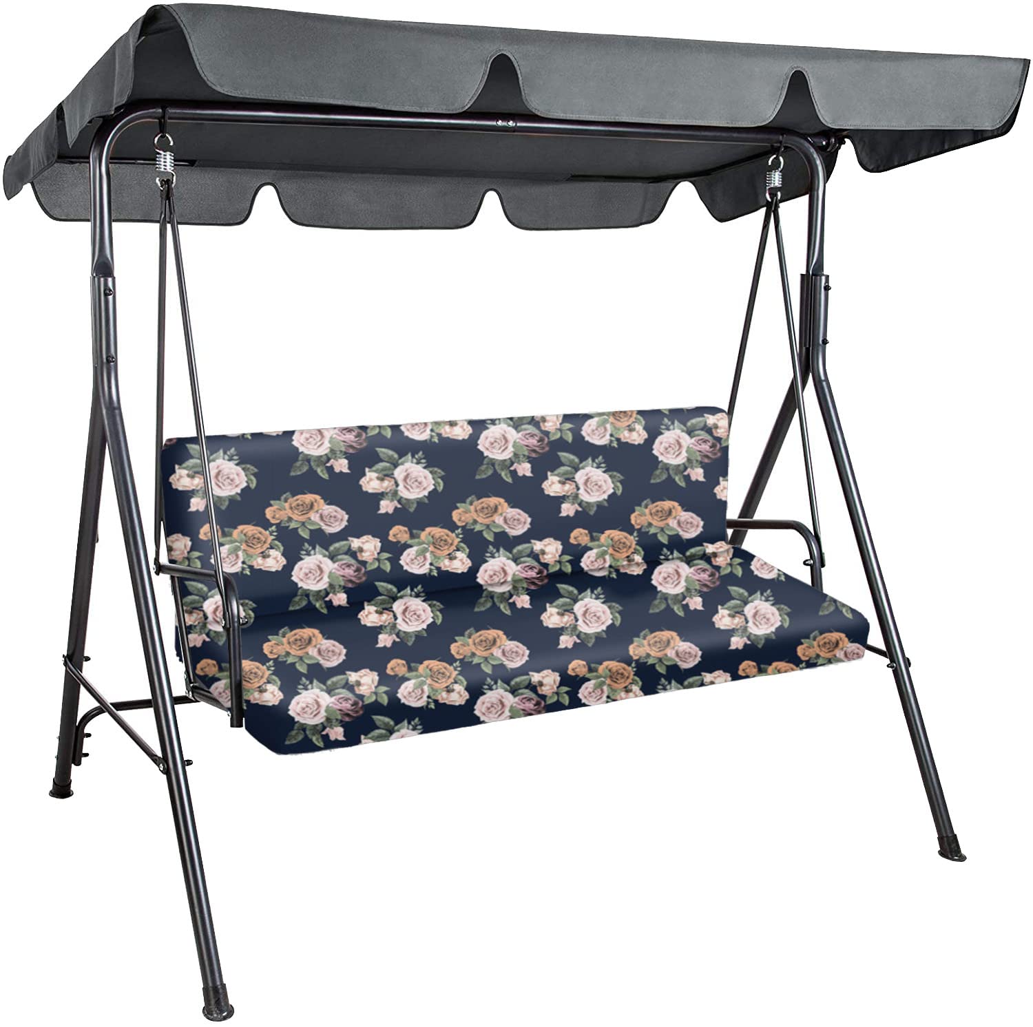 Cuscino Per Panca Da Giardino Impermeabile 100x50x50 Cm - Con Schienale E Cuscini Extra Per Esterni - Foto 3