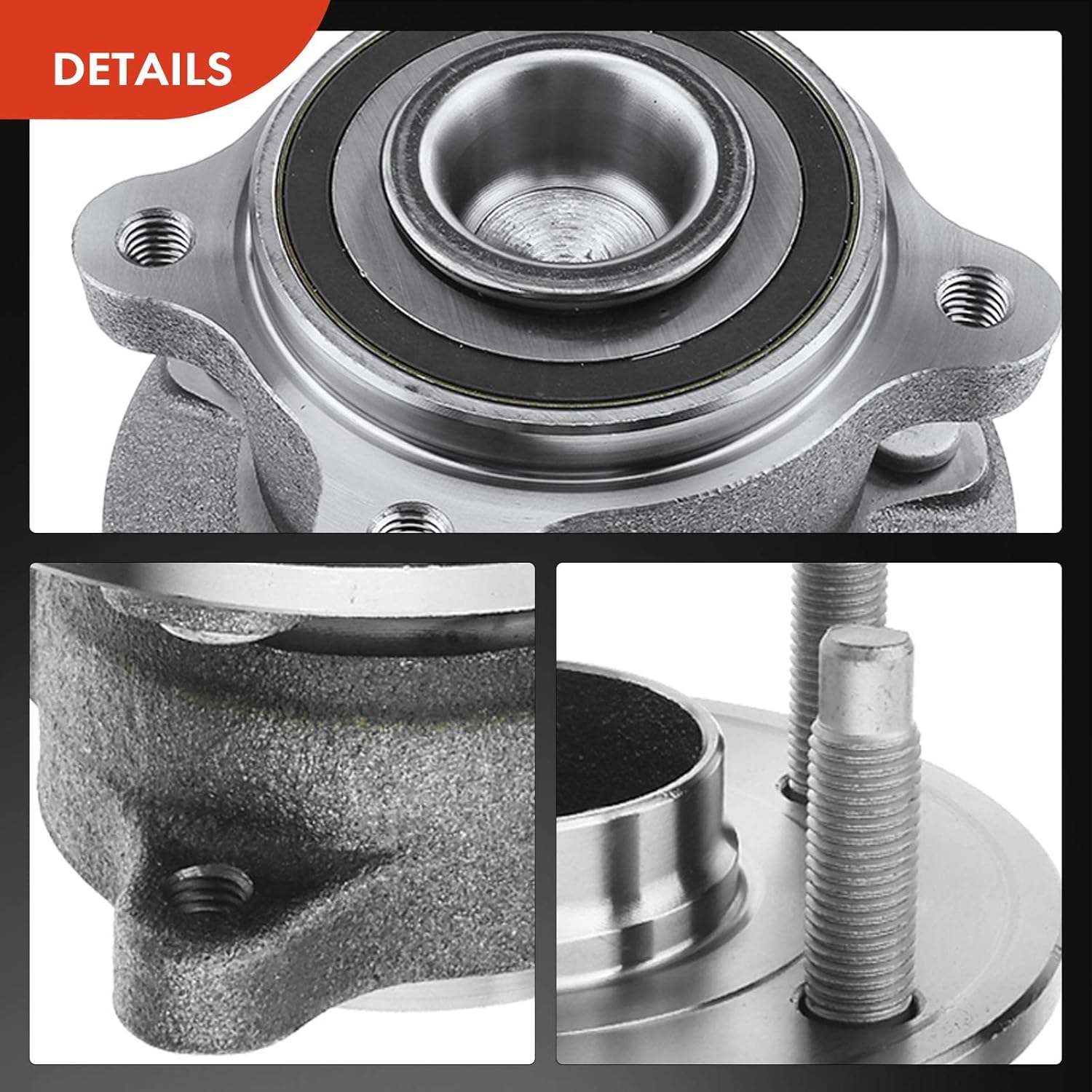 A-Premium Rear Wheel Bearing and Hub Assembly with 5-Lug Compatible with Chevrolet Cruze 2011-2012