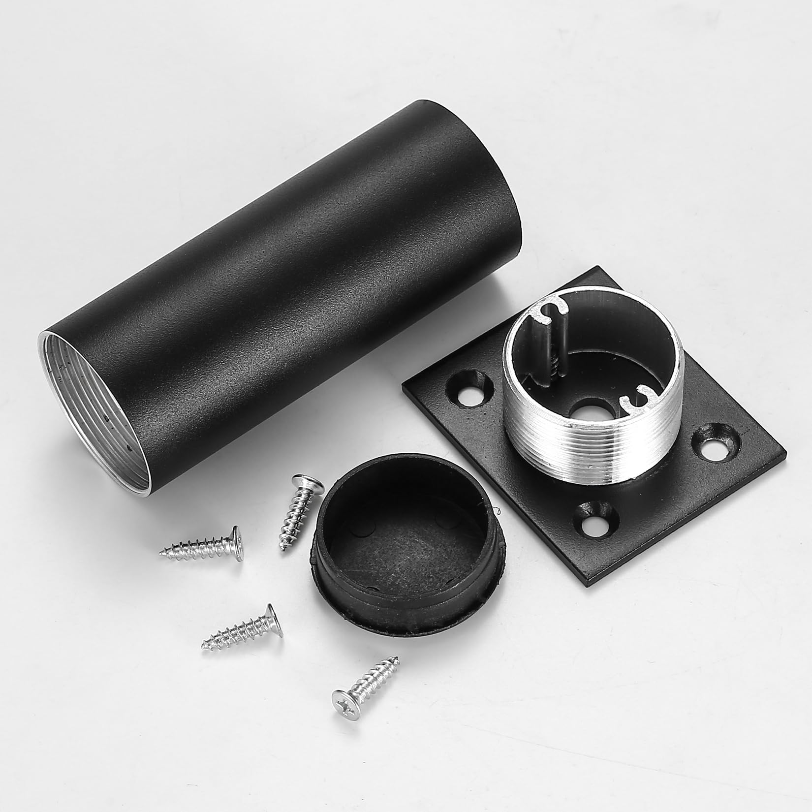 SZSIQI 4 Pcs Adjustable Legs for Furniture Legs 4"/10cm Black Cabinet 0-20mm Adjustable Feet for Furniture Sofa Table for Cupboard Dresser Bed Chair Cabinet Breakfast Bar Feet - Image 3