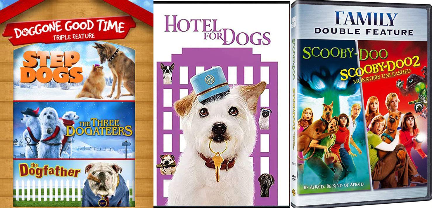 Doggone Family Dogs DVD Step Dogs + Hotel for Dogs Comedy