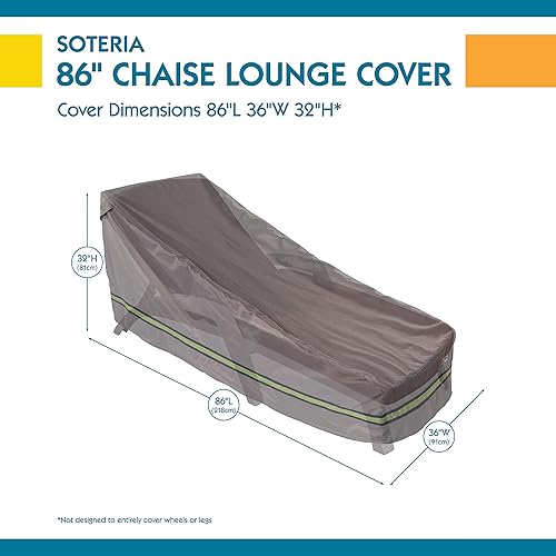 Miniatura 9 de Duck Covers Soteria - Funda impermeable para tumbona de patio de 86 pulgadas, para exteriores, color gris