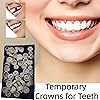 50pcs Temporary Crowns for Back Teeth,Temporary Tooth Filling & Repair Kit,Dental Repair Kit for Broken Tooth,Wide Application,Easy to Operate,Premium Materials,Compact,Portable,Use for Back Teeth