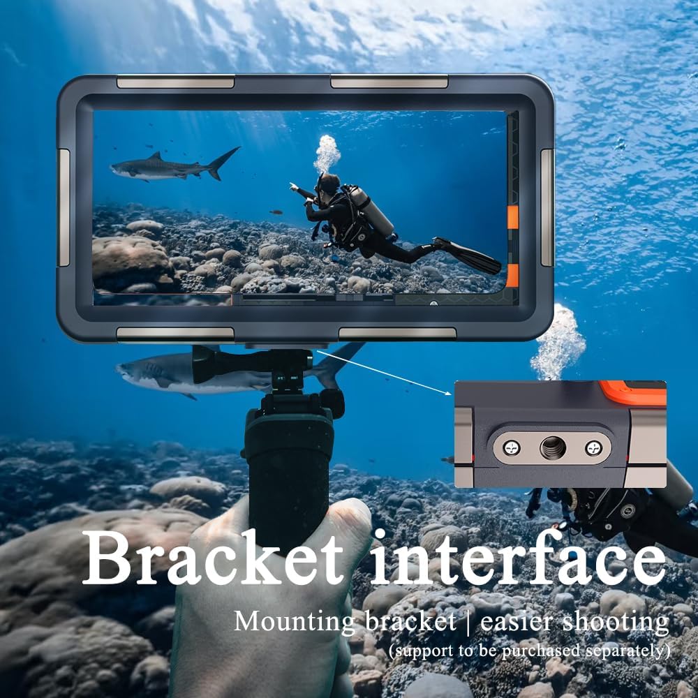 2026 Underwater Phone Cases for Snorkeling, Waterproof Phone Case for Phone 17/16/15/14/13/12Pro Max for Galaxy S25/S24/S23/S22/S21,Scuba Underwater Photo Video Lake Blue