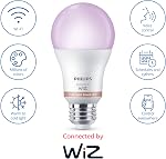 Philips Smart Lighting Connected Light Bulbs, 2-Pack, Color A19 60W 800LM E26 Indoor led Lights, Smart Bulbs with Motion Detection, Control with Voice or App