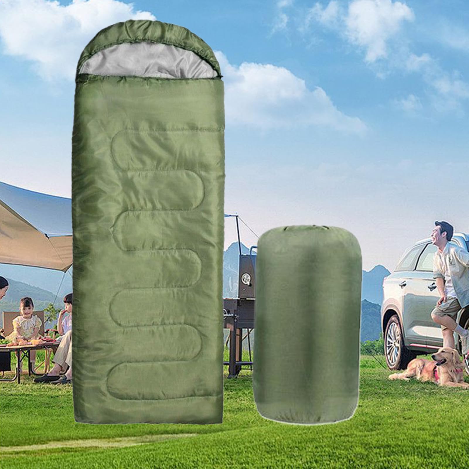 Śpiwór do plecaka, śpiwór dla dorosłych, do użytku na zewnątrz, na zimną pogodę, wodoszczelny, akcesoria do wędrówek, podróży, polowania, na zimno, dla kobiet, mężczyzn, dzieci, wspinaczki
