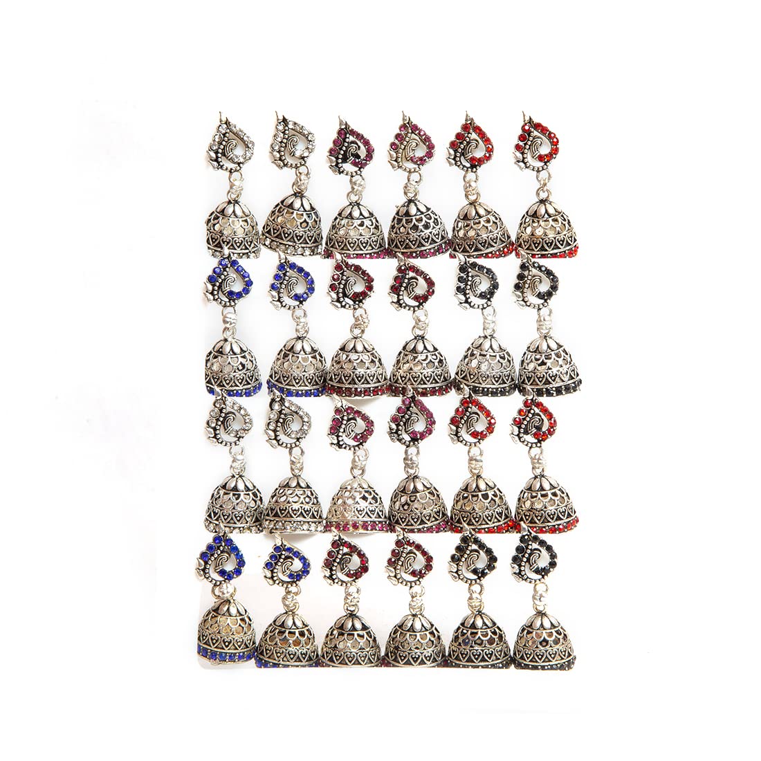 Traditional Ethnic Round Shape Small Jhumka Earrings set (12)