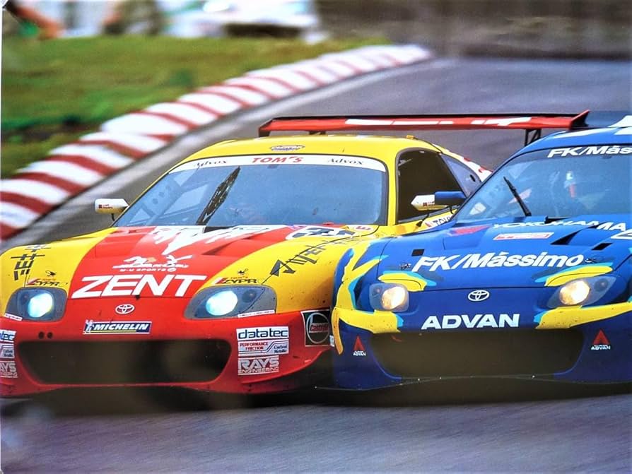 Amazon.co.jp: ポスター 2001年JGTC #25対＃37 アドバントヨタ