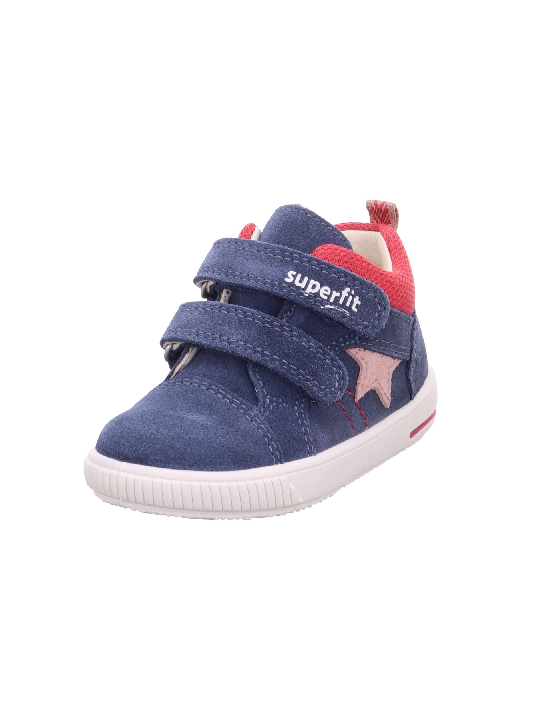 Superfit Boy's Girl's Moppy Trainer, Blue/Red 8030, 1 UK Child