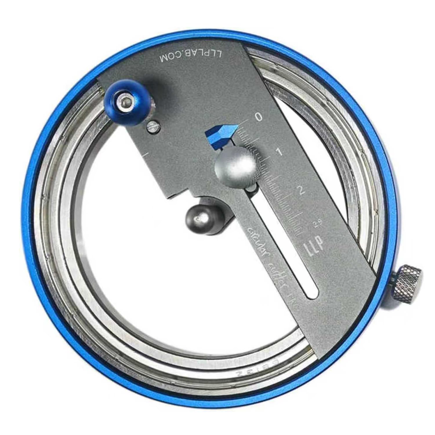 Verstellbarer Kompass-Kreisschneider, Metallkreis-Schneidwerkzeug mit 1–58 mm Durchmesserbereich, für Papier, Stoff, dünnes Leder, Silikon, Schleifpapier und Kunststoff
