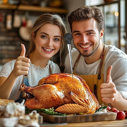 Miniatura 4 de Jeringa para pavo, Baster para cocinar, carne y aves de corral, color negro